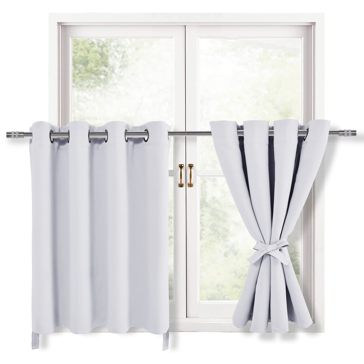 Hiasan RV Blackout Curtains for Bedroom, 52 x 30 Inches Long - Thermal Insulated & Energy Saving Window Curtains for Living Room