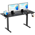 VVENACE 55 Electric Standing Desk Adjustable Height with Wheels, Home Office Desk, Sit Stand Up Desk, Rising Lifting Ergonomic