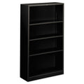 HON 4 Shelf Metal Bookcase - Black - HONS60ABCP