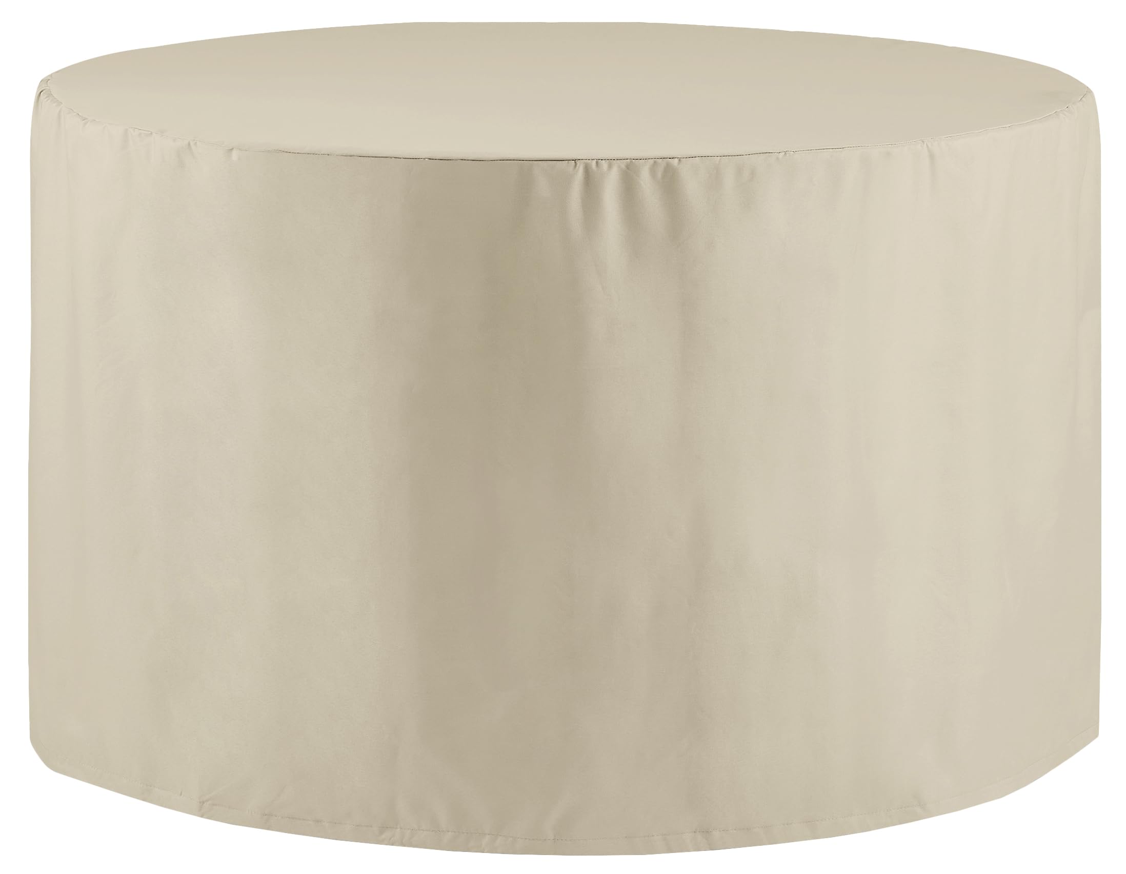 Crosley Furniture Patio Furniture Covers, Waterproof Round Outdoor Dining Table Cover for Deck, Tan