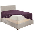 Hearth & Harbor Purple Twin XL Fitted Sheet Only, Extra Deep Pocket Fitted Bed Sheet, 1800 Microfiber XL Twin Fitted Sheet, Ultr