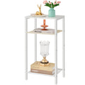 Hoctieon 3 Tier End Table, Telephone Table, Narrow Side Table with Storage, Nightstand for Small Spaces, Metal Frame, for Living
