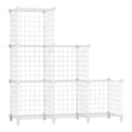 AWTATOS Wire Cube Storage Organizer, Closet Organizers and Storage, Metal 6 Cube Storage Shelves Bookshelf, Portable Closet Clot