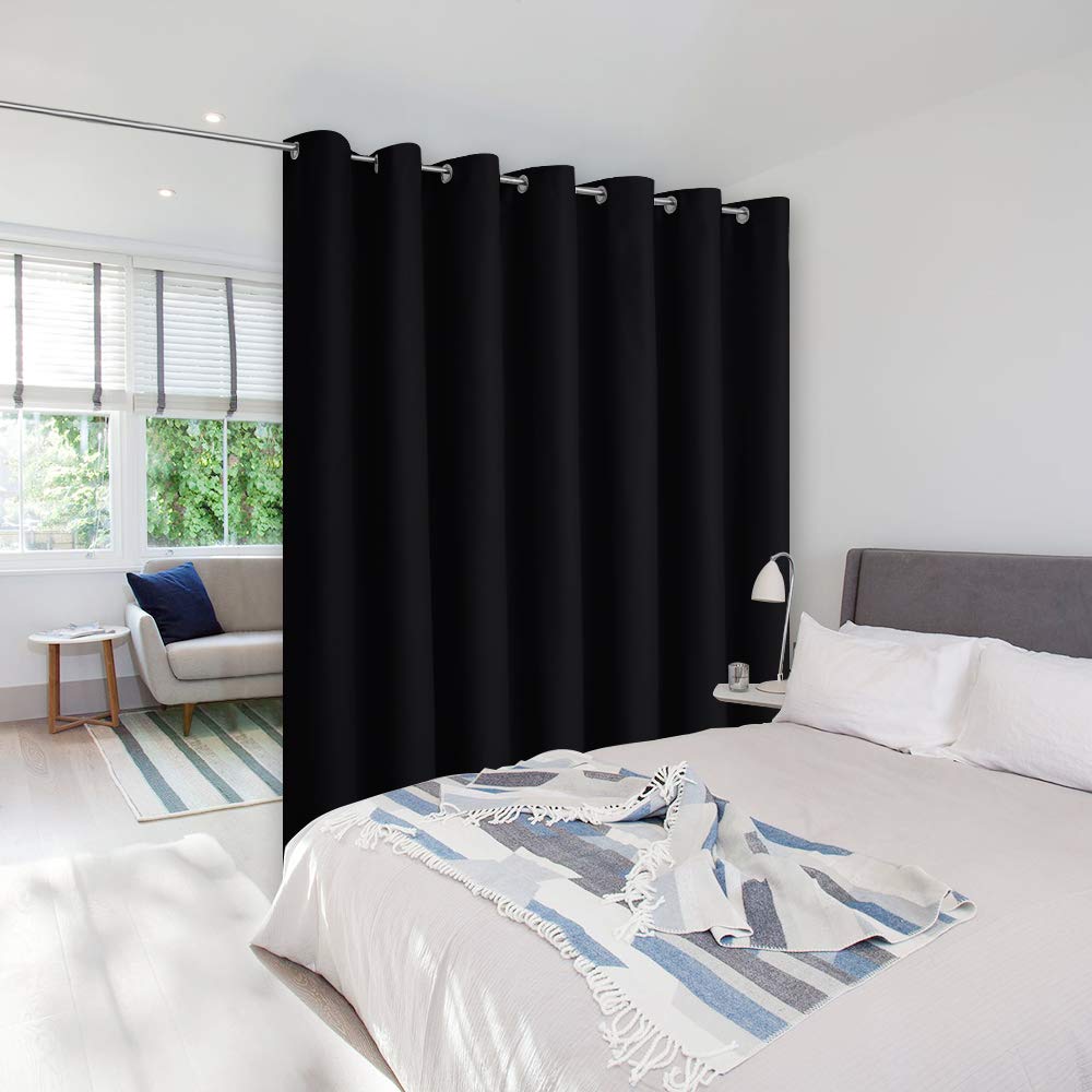 NICETOWN Halloween Room Separating Divider, Room Divider Curtains Screen Partition, Function Thermal Blackout Patio Door Curtain