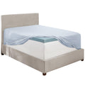 Hearth & Harbor Ice Blue California King Fitted Sheet, Extra Deep Pocket Cal King Fitted Sheet Only, 1800 Microfiber Fitted Bed 