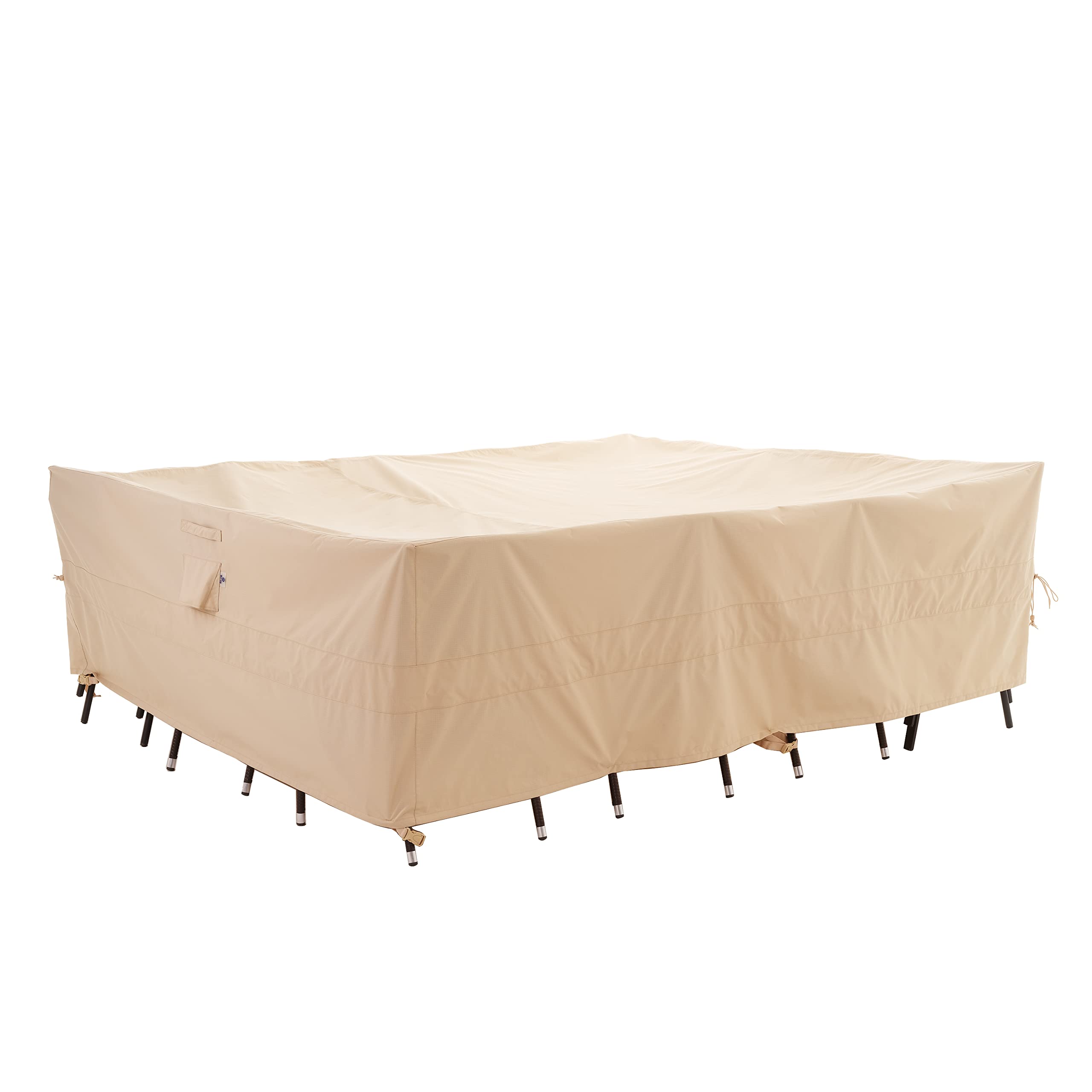 WJ-X3 Extra Large Patio Furniture Set Covers Waterproof, Outdoor Table Cover Heavy Duty, Lawn Sectional Set Cover Anti-Fading, H