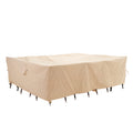 WJ-X3 Large Rectangular Outdoor Table Cover Waterproof, Heavy Duty Patio Furniture Set Cover UV-Resistant, Lawn Sectional Set Co
