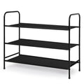 MAX Houser 3 Tier Free Standing Shoe Rack, Shoe Organizer for Closet,Metal Shoe Storage Shelf for 9-12 Pairs of Shoes, Easy to A