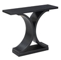 Convenience Concepts Newport Infinity Console 36 Modern Sofa Couch, Narrow Entryway Hall Living Room, Display Accent Table, Blac