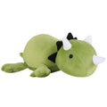 SQEQE Weighted Dinosaur Plush, Anxiety Stuffed Animals, Dinosaur Plushie Dino Throw Pillows for Kids Adults Green 9.8 Inch, 0.8 