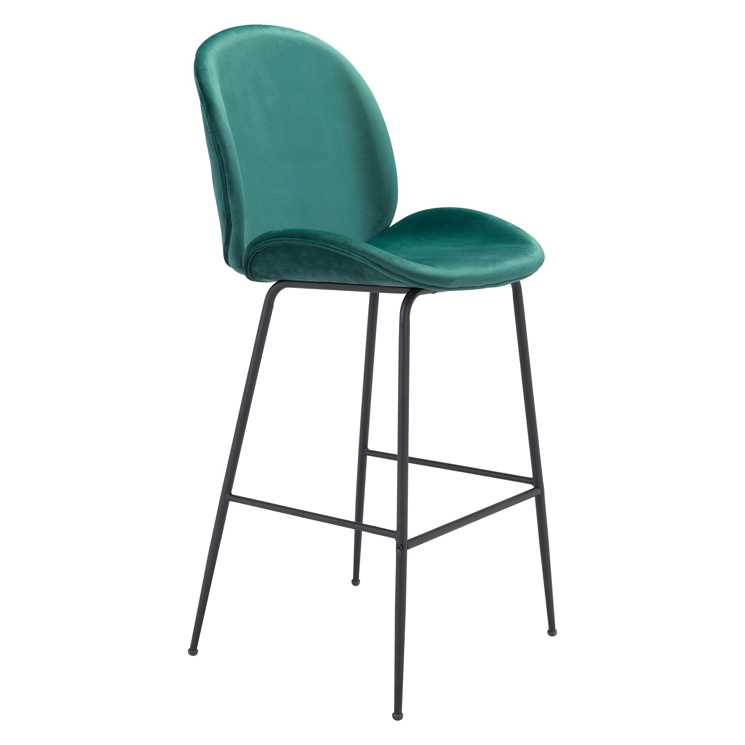 Zuo Modern Bar Chair Green Miles