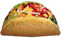 iscream Snack Shack Photoreal Taco Shaped 18 x 10 Microbead Accent Pillow