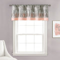 Lush Decor Night Sky Valance, Single, 52 W x 18 L, Gray & Blush - Sequin Curtain - Sparkle & Color Block - Kitchen Curtain Valan