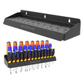 UNITEDPOWER Screwdriver Holder, Wall Mount Storage Rack Organizer for Workshop, Shed, Garage, Home, Stores up to 32 Screwdrivers