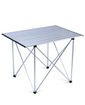 iClimb Ultralight Compact Camping Folding Table with Carry Bag (Reinforced Silver - XL)