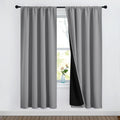 NICETOWN Full Shade Curtain Panels, Pair of Energy Smart Rod Pocket Blackout Drapes for Guest Room Window, Thermal Insulated Gue