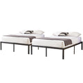 VECELO 14 inch Metal Full Size Bed Frame,Black Basic Steel Slats Platform,Heavy Duty Steel Slat/Noise Free&No Box Spring Needed 