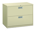 HON Brigade 600 Series Lateral File Cabinet 36 W, 2 Drawers, Putty (H682)