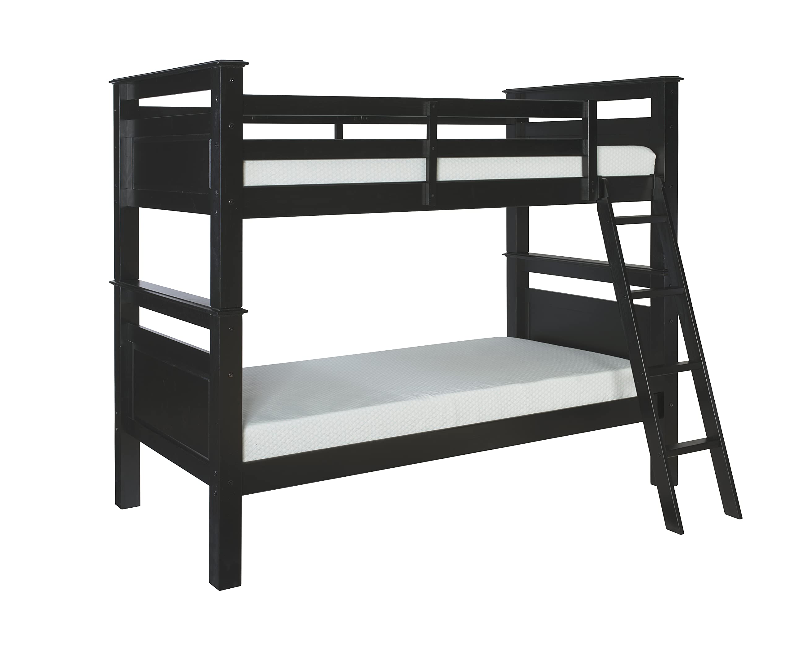 Powell Black Bunk Bed, Twin,