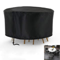 Rilime Patio Furniture Set Cover Round, Waterproof Round Patio Table Cover Outdoor Furniture Covers for Patio Furniture(73 D x 4