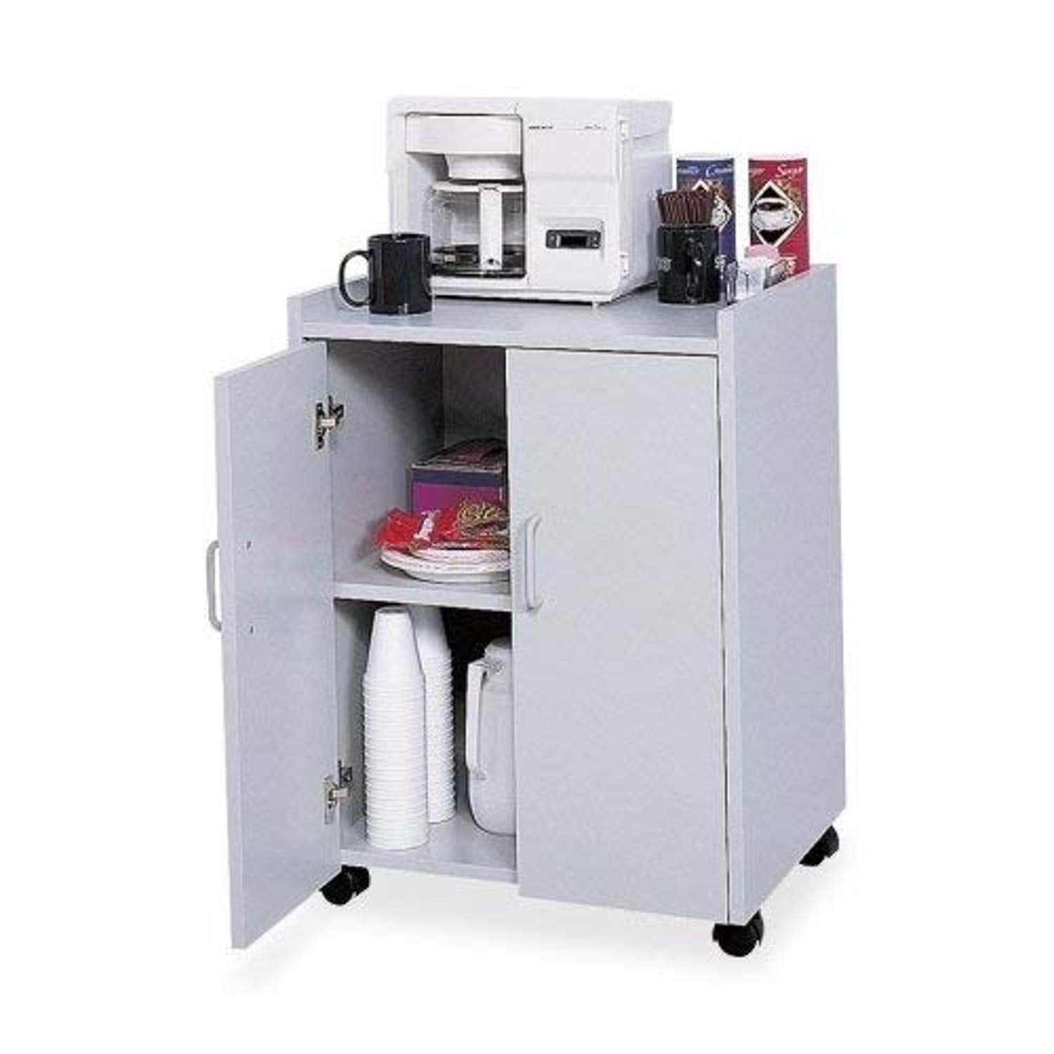 Safco Products Mobile Refreshment Hospitality Center, Gray