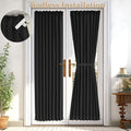 Vatge Black Out Door Panel Curtain - Sidelight Curtains for Front and French Doors, Back Door Window Treatment for Fornt Door, 1
