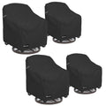 ANartcle Swivel Patio Chair Cover 4 Pack,600D Waterproof Heavy Duty Outdoor Chair Cover(30 W x 34 D x 36 H inches),Patio Furnitu