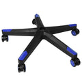 Frassie 28 inch Nylon Gaming Chair Base Replacement with 5 Casters, Heavy Duty Office Chair Base Part