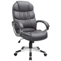 Furmax Leather High Back Office Chair Ergonomic Executive Office Chair Swivel Computer Desk Chair Lumbar Support Soft Cushioned 