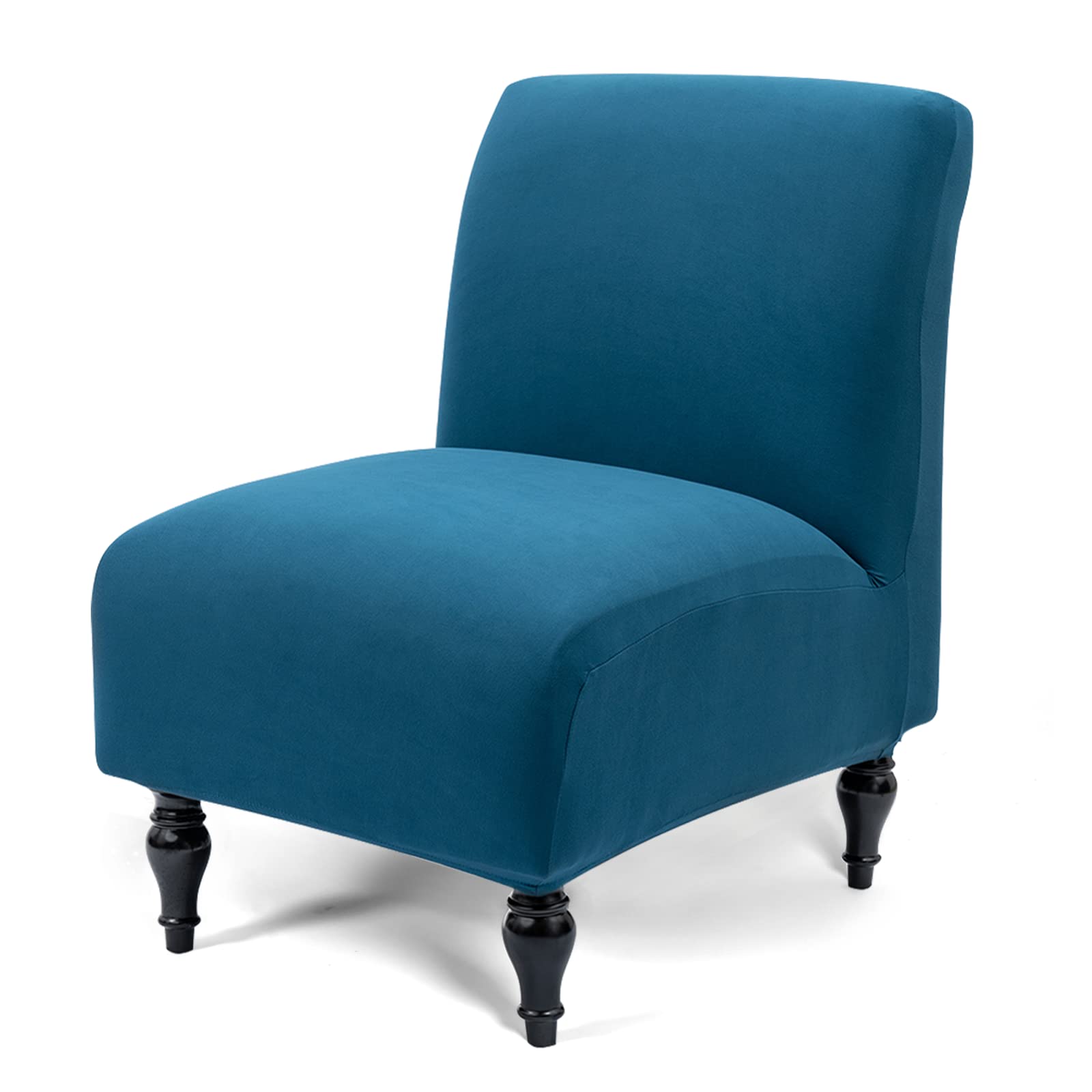 Liykimt Armless Accent Chair Cover Slipcover,Slipper Chair Stretch Spandex Removable for Armless Chair Furniture Protector Cover