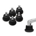 AXL Bell Glides Replacement Office Chair or Stool Swivel Caster Wheels to Fixed Stationary Castors, Replacement Chair Without Wh