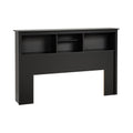 Prepac null Freestanding Full/Queen Headboard with Bookcase, Bookcase Style Headboard for Full/Queen Size Beds 11 D x 65.75 W x 