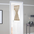 NICETOWN Privacy Sidelight Curtain Short - 40 inches Length Semitransparent Faux Linen Privacy with Enough Light French Door Pan