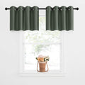 NICETOWN Blackout Valance Curtains Room Darkening, Short Kitchen Curtain Valances, Grommet Top Window Curtains Topper Tiers for/