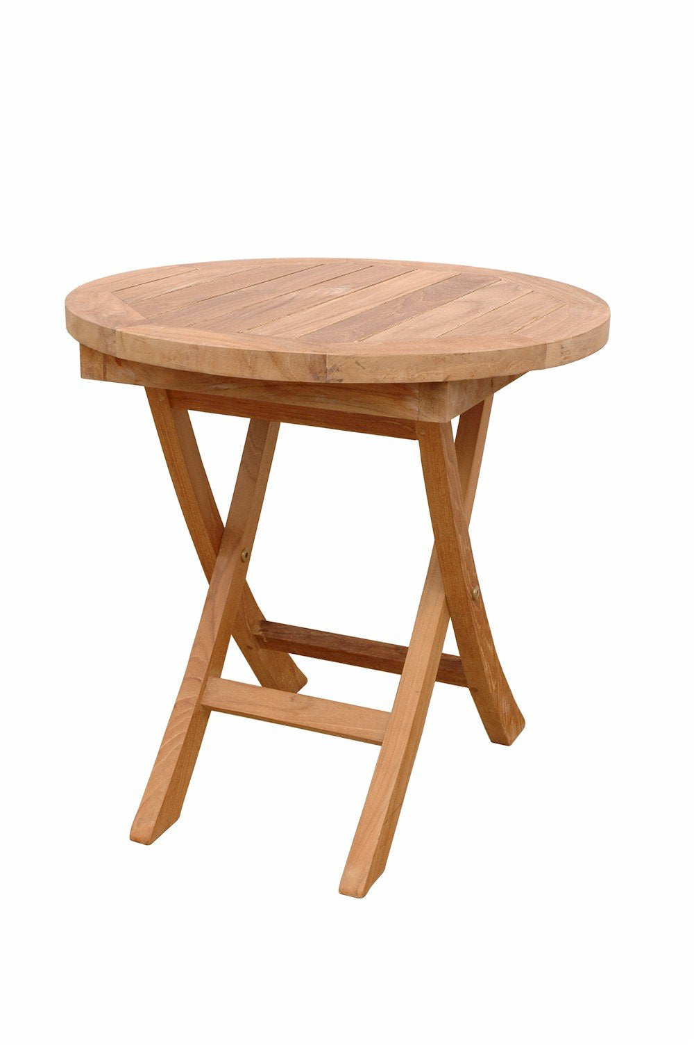 Anderson Teak Bahama Mini Side Round Folding Table, 20