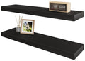 BAMEOS Floating Shelf,Wall Shelf,Decor Wall Mounted Shelves,Hanging Shelf Set L24xW6 for Bathroom Kitchen Living,Kitchen,Room Be