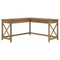 Bush Furniture Key West 60W Modern Farmhouse L Shaped Desk in Reclaimed Pine | 60-Inch Corner Table for Home Office