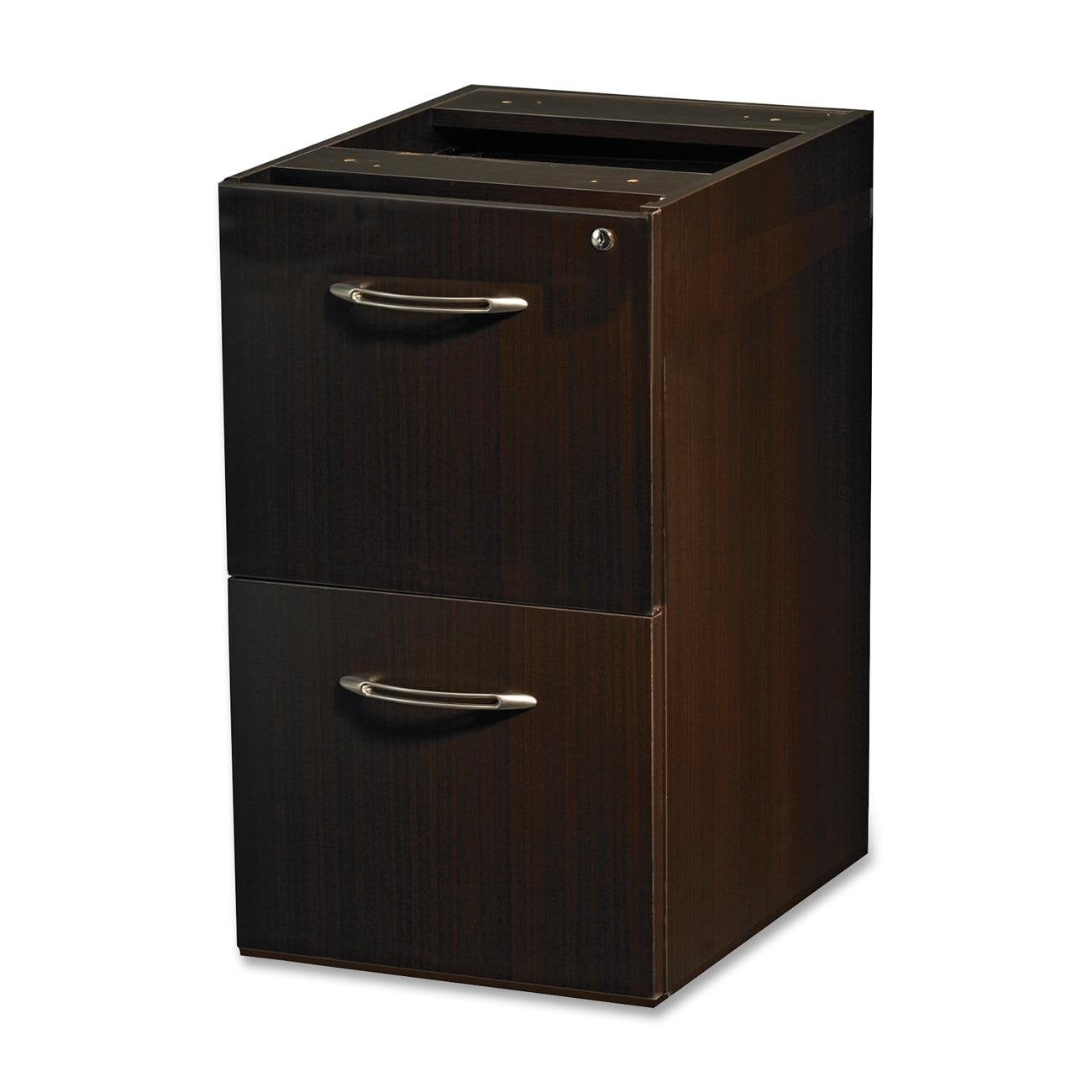 Mayline Credenza FF Ped Mocha Laminate