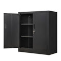 Wanfu Metal Storage Cabinet, Locking Storage Cabinet with Adjustable Shelves, 36.2 H Steel Cabinet for Garage, Home, Office, Uti