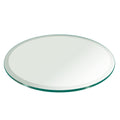 17 Inch Round Glass Table Top 3/8 Thick Tempered Beveled Edge by Fab Glass and Mirror
