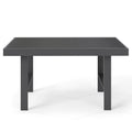Solaste Aluminum Outdoor Dining Table, All-Weather Rectangle Metal High Patio Coffee Table for Balcony, Garden, Multifunctional 