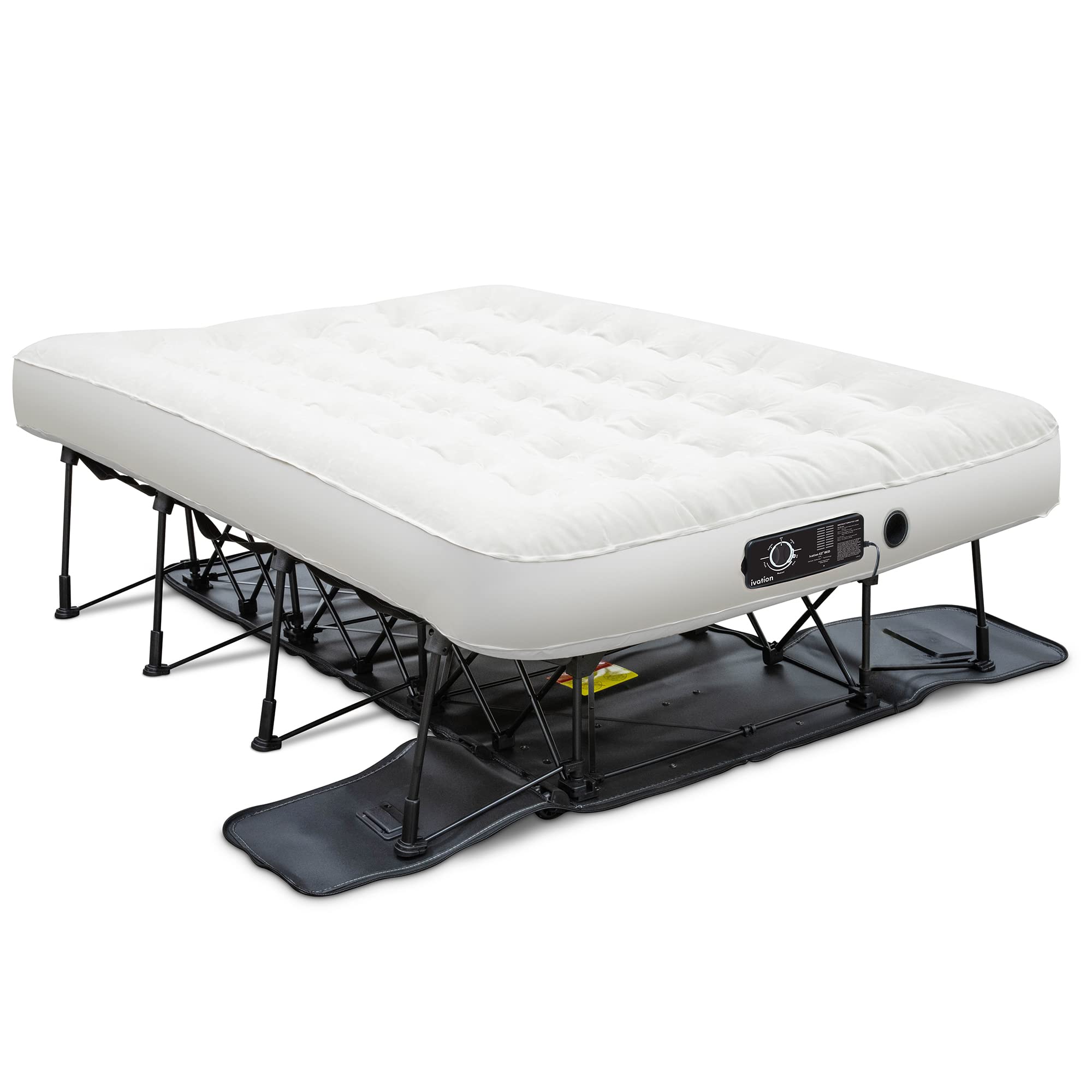 Ivation EZ-Bed (Full Size) Air Mattress with Deflate Defender Technology Dual Auto Comfort Pump & Dual Layer Laminate Material -