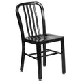 Flash Furniture Commercial Grade Green Metal Indoor-Outdoor Chair