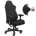 Tatuo Gaming Chair Covers with Armrest Cover Stretchy Polyester Computer Gaming Chair Slipcovers (Black)
