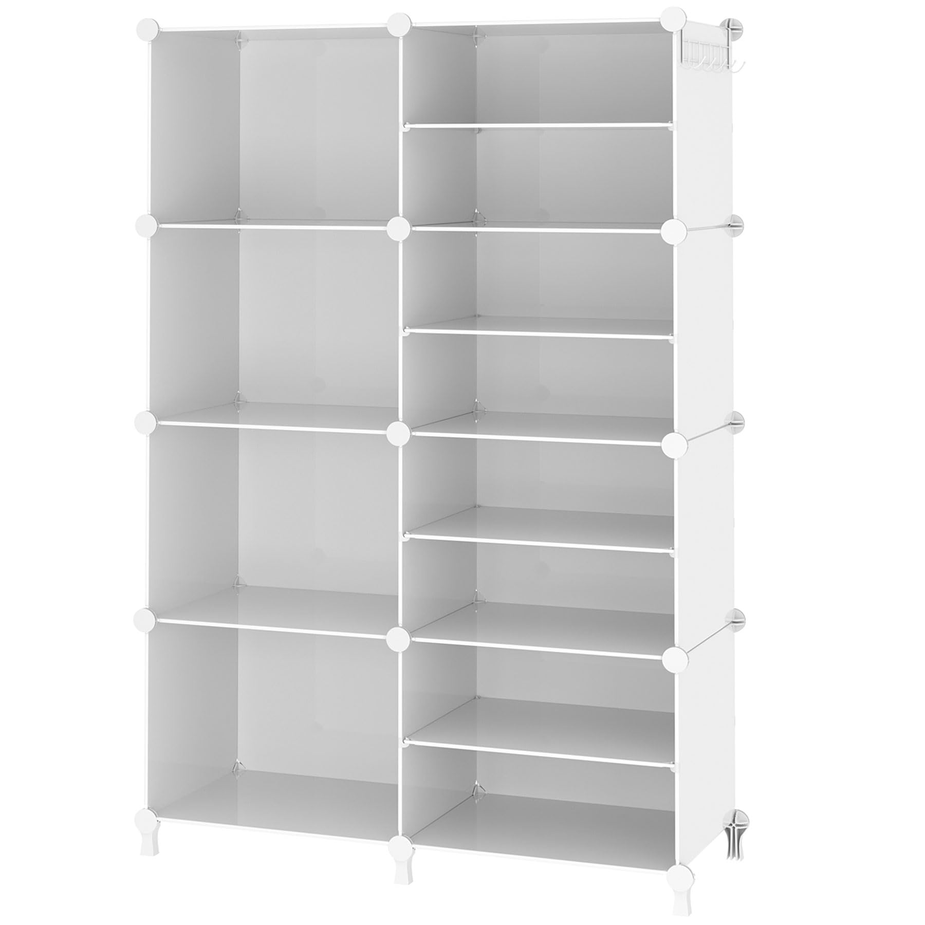 AWTATOS Closet Organizer 8 Cube Storage Shelves Portable Closet Clothes Organizers and Storage Stackable Cubby Shelving for Clos