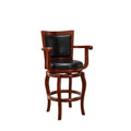 Boraam Jones 31 Swivel Bar Stool-Black/Cherry, 29-Inch, 1-Pack