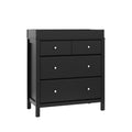 Storkcraft Carmel 3 Drawer Chest with Changing Topper (White) - GREENGUARD Gold Certified, Includes Removable Changing Table Top