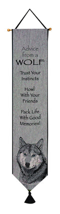 Manual Woodworkers & Weavers Bell Pull, Your True Nature, Advice from a Wolf