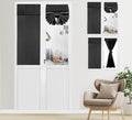 PI Classroom Door Window Cover Set of 2 Blackout Side Door Window Thermal Insulated Privacy Tie up Blackout Small Window Coverin