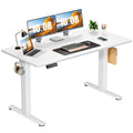 Sweetcrispy Electric Standing Desk Adjustable Height, 55x24 Inch Sit Stand Up Home Office Desks Computer Workstation PC Work Tab